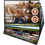 Magnetic Picture Frames for Refrigerator A6-10x15 cm - 10 Pack Magnet Picture Frames for Fridge 4x6 Magnetic Photo Sleeves Magnetic Photo Pockets Magnetic Picture Holder Locker Magnet Frames