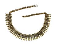 athizay necklace Indian oxidised golden for women traditional jewellery Chokers metal beaded single line choker fashion jewellery