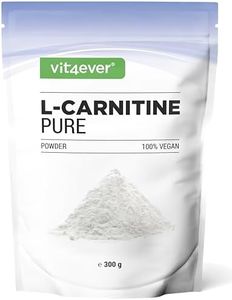 L-Carnitine Pure - 300 g de poudre pure sans additifs - 100% L-Carnitine Tartrate - 100 portions avec 3000 mg de Carnitine en poudre - Vegan - Haute Dose
