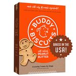 Buddy Biscuits Original Oven Baked Treats with Peanut Butter - 16 Oz. (Pack of 6)