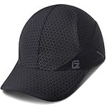 GADIEMKENSD Sport Cap Soft Brim Lightweight Running Hat Breathable Baseball Cap Quick Dry Mesh Sport Caps Cooling Portable Sun Hats for Men and Women Cloth Workouts and Outdoors Black