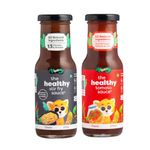 Troovy Healthy Sauce Dips Spread (Stir fry, Tomato) | 100% Chemical Free | No Preservatives | No MSG | No Processed Sugar (uses Jaggery) | All Natural Ingredients | 440 gm (Pack of 2)