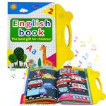 FunBlast Audio Book for Kids - My English E-Book with Alphabet, Numbers, Shapes, Animals, Nursery Rhymes, Educational Phonetic Learning Book for 3 + Year Kids, Boys, Toddlers (A)