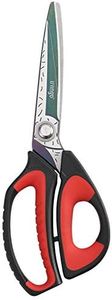 LIVINGO 10" Multipurpose Heavy Duty Scissors, Premium Titanium Coating Forged Stainless Steel Tool Industrial Shears for Household Pruning, Gardening, Fabric