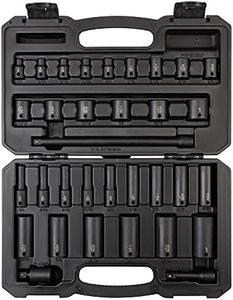 TEKTON 3/8 Inch Drive 6-Point Impact Socket Set, 33-Piece (1/4-1 in.) | SID91400