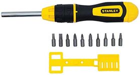 10 Pack Stanley 68-010 Screwdriver Multi-Bit Ratcheting 10-Bits