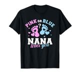 Gender reveal nana grandma T-Shirt