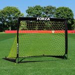 FORZA Flash Square Pop-Up Football Goal [4 x 3ft] - Single or Pair of Goal Posts for Kids (Single)