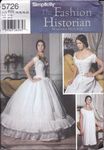 Simplicity Sewing Pattern 5726 Misses' Historical Undergarments, Petticoat, Chemise, Corset - Sizes 14-16-18-20