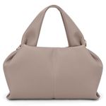 VOSTEVAS Crossbody Bag for Women Leather Tote Shoulder Bag Vintage Hobo Purse Cloud Pouch Bag With Removable Strap (Grey L)