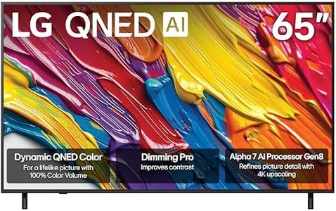 LG 65-Inch Class QNED AI 4K QNED82A Series Smart TV w/AI Sound, HDR10, 4K Super Upscaling, Filmmaker Mode, Wow Orchestra, Alexa Built-in (65QNED82AUA, 2025)