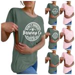 Women's Maternity Clothes Tops Side Open Pregnancy T Shirt Comfort Colors Short Sleeve Breastfeeding Shirts Nursing Top Friendly Zip Tshirt Mama's Boobery Always On Tap Tops 00 AG S