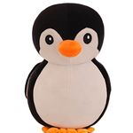 Babique Penguin Plush Soft Toy Cute Kids Animal Home Decor Boys/Girls 28 cm (Black)