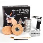 RoseFlower Cocktail Smoker Kit, Nostalgia Smoker Kit for Whiskey, Drinks, Bourbon, Steak, Fish and Cheese - Infused Fruity Smoke Flavor - Gift Sets for Wine Lover - Home/Garden/Barbecue