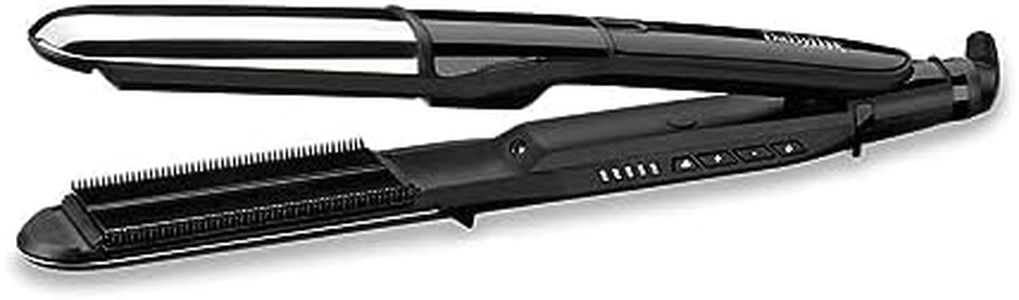 BaByliss Steam Shine Styler ST496E 2-in-1 Steam Straighteners for Effortless Straightening or Light Curling