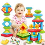 30 Pcs Montessori Toys for 1 1+ Year Old Baby 6-12 Months, Stacking Building Blocks Toddler Toys for 1-3 Year Old Boys Girls Idea Kids Birthday Stocking Stuffers for Kids 1-4