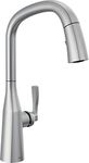 Delta Faucet Stryke Brushed Nickel Kitchen Faucet, Kitchen Faucets with Pull Down Sprayer, Kitchen Sink Faucet, Faucet for Kitchen Sink, Magnetic Docking, Lumicoat Arctic Stainless 9176-AR-DST
