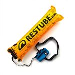 Restube Extreme Wild Swimming Safety Buoy for Use in Rough Conditions – Open Water Buoyancy Aid for Swimmers, Surfers & Lifeguards – One-Pull Inflatable Mechanism with Whistle, Azure Blue, S