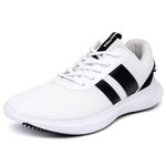 Nautica Men's Sneakers - Stylish and Comfortable Casual Shoes for Fashionable Walking and Running | Lace-Up Athletic Footwear-Manalapin, White Black Manalapin, 7.5