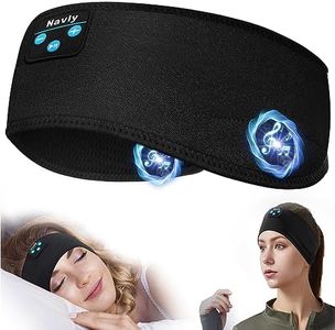 Navly Sleep Headphones, 10Hrs Sports Headband with Soft Cozy Earbuds Comfortable, Headphones Headband with Ultra-Thin HD Stereo Speakers Perfect for Sleep,Workout,Running,Yoga,Travel,Insomnia