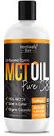 Intentionally Bare Pure C8 Organic MCT Oil - Keto, Paleo, Vegan - Coffee, Shakes, Salads – 100% MCT Oil – Unflavored - 16oz