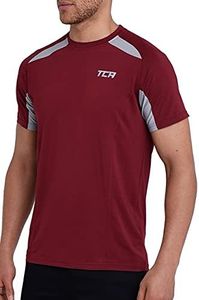 TCA Quickdry Maglia a Maniche Corte da Allenamento da Uomo - Cabernet, M