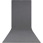 Westcott X-Drop Wrinkle-Resistant 5' x 12' (1.52 x 3.66m) Sweep Backdrop for Headshots, Full-Body Photoshoots & Product Photos - Portable and Travel Friendly (Neutral Gray)