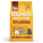 Scrumbles Adult and Senior Cats Dry Food, 750g