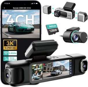BOTSLAB 3K 4-Channel Dash Cam – Ultra HD Car Camera Recorder