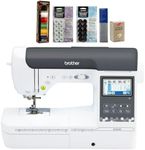 Brother SE2000 Sewing and Embroidery Machine, 6-Piece Thread Set, 20 Bobbins, 100-Piece 75/11 Embroidery Needles, Stabilizer Roll