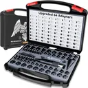 Visiofire USB Rechargeable Laser Bore Sight Kit : Green Laser Bore Sighter with 64 Upgraded Adapters fit 0.17 to 12 GA Calibers| Multi-Caliber Laser Bore Sighting Kit for All Gun| Powerful Boresighter