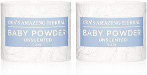 Talc Free Baby Powder, Cornstarch Free Baby Powder, Unscented Fragrance Free Powder, Arrowroot Baby Powder, Talc-Free Baby Powder, Ora’s Amazing Herbal (Unscented 0.5 Oz (2 Pack))