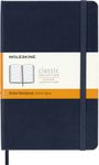Moleskine Classic Notebook, Hard Cover, Medium (4.5" x 7") Ruled/Lined, Sapphire Blue, 208 Pages