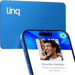 Linq Digital Business Card - Smart NFC Contact and Networking Card (Blue)