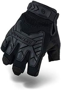 Ironclad IEXT-FIBLK-06-XXL Tactical Fingerless Impact Glove Black, XX-Large