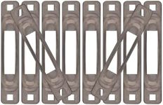 SNAP-LOC Unfinished E Track Tie Down Anchors, Heavy Duty E Track Single Slot Anchors, 10 Gauge Bare Steel, Compatible with SNAP-LOC E Track Hook Strap & Other Accessories, Made in USA, 10 Pack