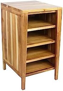 EcoDecors® Signifiacado® 18 inch D Modular Compact Side Vanity with Shelves in EarthyTeak Finish