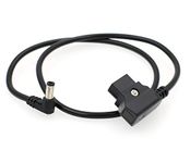 DRRI 12V D-Tap to DC 2.1mm Power Cable for KiPRO LCD Monitors/Blackmagic Video Assist (Elbow DC Cable)