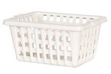 Melody Jane Dollhouse White Washing Basket Laundry Kitchen Garden Accessory