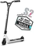 VOKUL Pro Stunt Scooter with Stable Performance - Best Entry Level Trick Freestyle Pro Scooter for Age 6 Up Kids,Boys,Girls(Black/White)