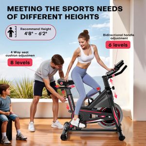 DMASUN Indoor Exercise Bike – Stationary Cycling Fitness Bike