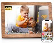 Frameo 10.1 inch WiFi Digital Photo Frame -1280 * 800 HD Digital Picture Frame 32GB Memory, IPS Touch Screen Electronic Frames with Auto-Rotate, Slideshow, Wall-Mounted, Share Photos Videos Instantly