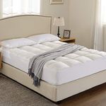 Cheer Collection Super Luxurious Ultra Soft Overfilled Microplush Fitted Mattress Topper - Twin