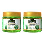 INDUS VALLEY 100% Natural, Pure Aloe Vera Gel for Skin and Hair - (175ml*2=350ml) Set of 2