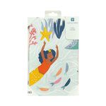 Talking Tables Mermaid Paper Disposable Table cover, Recyclable Tablecloth Eco-Friendly Kids Birthday Party Tableware Decorations Under the Sea Theme or Baby Shower 180 x 120cm