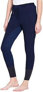 TuffRider Women's Ribb Full seat Breeches (Regular) Navy