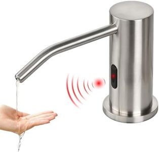 Automatic Soap Dispenser Touchless, USB Rechargeable 1000ml Electric Soap Dispenser, IPX5 Waterproof Smart Sensor Hand Soap Dispenser for Bathroom Kitchen Sink with Bottle and Pump