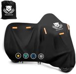 ClawsCover 116" XXXL Motorcycle Covers Waterproof Outdoor,Heavy Duty Fadeless 420D Polyester Cloth All Season Anti-UV Touring Scooter Cover Accessories,for Harley Davidson Honda Kawasaki Yamaha Suzuki