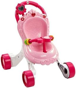 Fisher-Price Princess Stroll-Along Musical Walker and Doll Gift Set