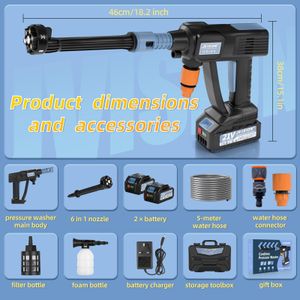 Cordless 6-in-1 Pressure Washer – Portable Power Cleaner